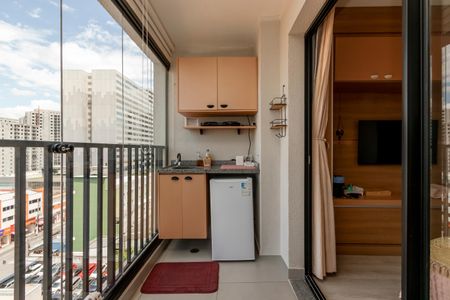 Studio para alugar com 22m², 1 quarto e sem vaga Studio para alugar com 22m², 1 quarto e sem vagaVaranda