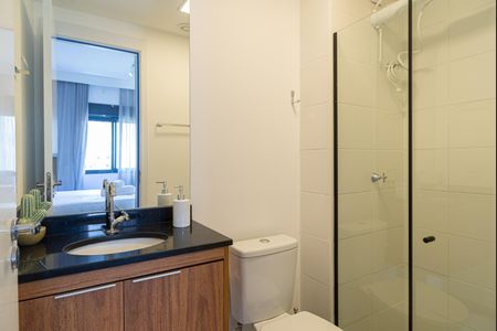 Apartamento para alugar com 26m², 1 quarto e sem vagaBanheiro da Suíte