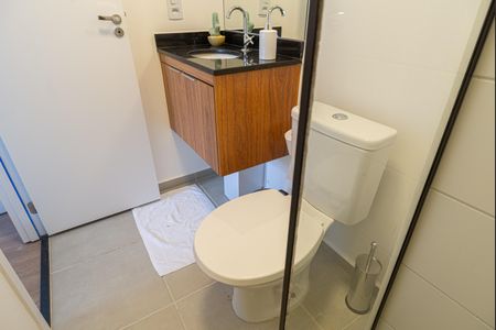 Apartamento para alugar com 26m², 1 quarto e sem vagaBanheiro da Suíte