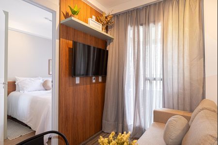 Sala de apartamento para alugar com 1 quarto, 26m² em Bela Vista, São Paulo