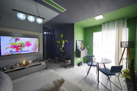 Sala de apartamento para alugar com 2 quartos, 60m² em Balneario, Florianópolis
