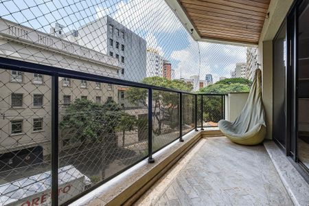 Sala - Varanda de apartamento para alugar com 3 quartos, 220m² em Cerqueira César, São Paulo