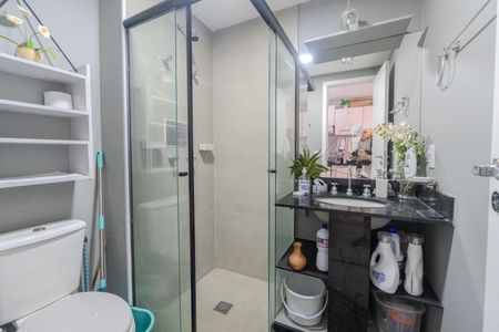 Banheiro de kitnet/studio à venda com 1 quarto, 24m² em Consolação, São Paulo