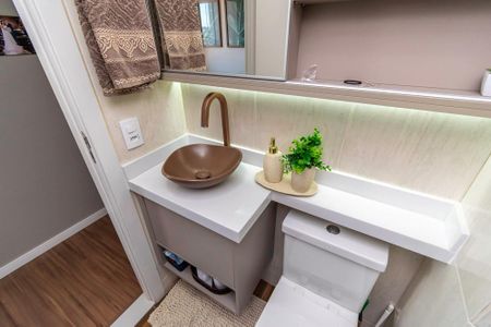 Apartamento à venda com 65m², 3 quartos e 1 vaga Apartamento à venda com 65m², 3 quartos e 1 vagaBanheiro Social