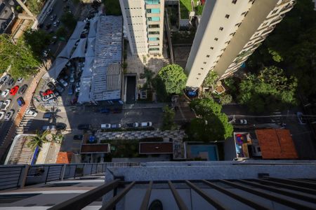 Varanda da Sala  de apartamento para alugar com 1 quarto, 27m² em Campo Belo, São Paulo