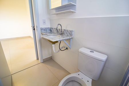 Banheiro da Suíte de apartamento para alugar com 2 quartos, 60m² em Jardim Santiago, Indaiatuba