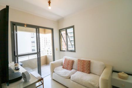 Sala de apartamento à venda com 1 quarto, 40m² em Brooklin, São Paulo
