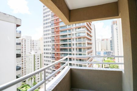 Varanda de apartamento à venda com 1 quarto, 40m² em Brooklin, São Paulo