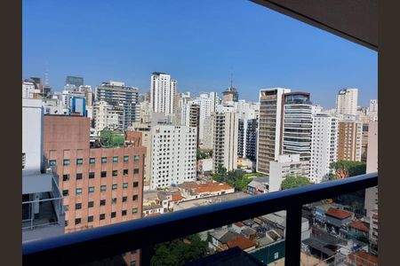 Varanda de apartamento à venda com 1 quarto, 21m² em Jardim Paulista, São Paulo