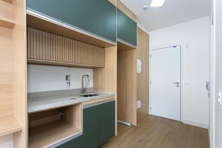 Cozinha de kitnet/studio para alugar com 1 quarto, 24m² em Tatuapé, São Paulo