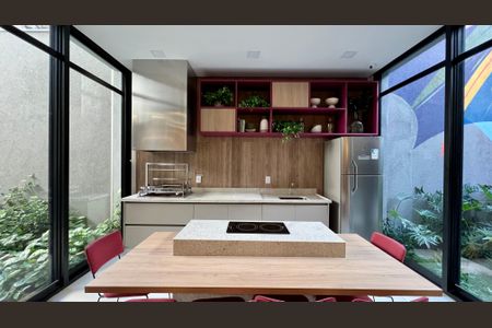 Studio para alugar com 29m², 1 quarto e sem vagaChurrasqueira