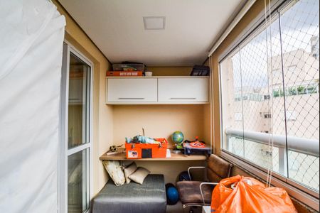 Varanda da Sala de apartamento à venda com 3 quartos, 146m² em Campestre, Santo André