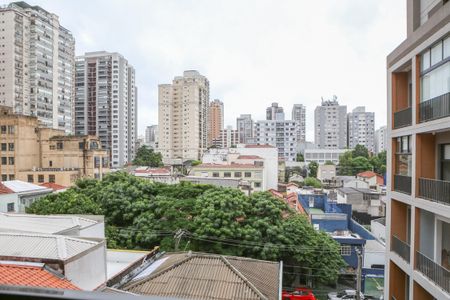 Vista da Sacada de kitnet/studio à venda com 1 quarto, 26m² em Perdizes, São Paulo