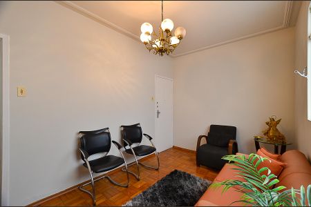 Sala de Estar de apartamento à venda com 3 quartos, 75m² em Serra, Belo Horizonte