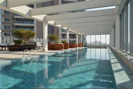 Studio para alugar com 25m², 1 quarto e sem vagaPiscina