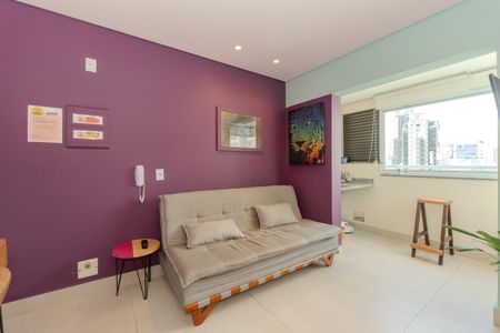 Sala de apartamento à venda com 1 quarto, 28m² em Bela Vista, São Paulo