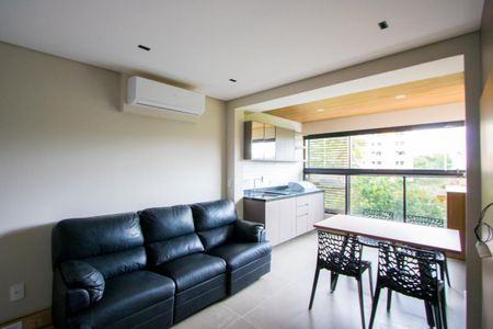 Sala de apartamento para alugar com 1 quarto, 42m² em Jardim, Santo André