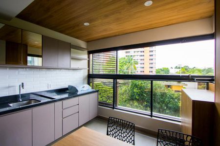 Varanda gourmet de apartamento para alugar com 1 quarto, 42m² em Jardim, Santo André