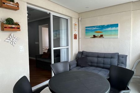 Varanda da Sala de apartamento para alugar com 2 quartos, 66m² em José Menino, Santos