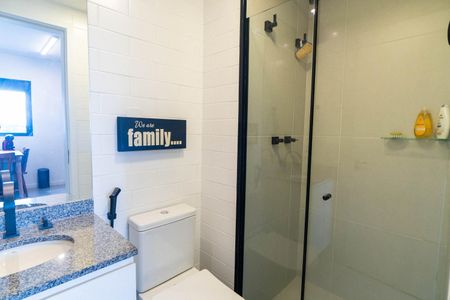 Banheiro de kitnet/studio à venda com 1 quarto, 29m² em Jardim Prudência, São Paulo