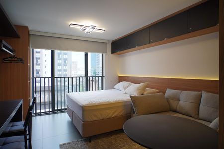 Sala_Quarto  de kitnet/studio para alugar com 1 quarto, 30m² em Auxiliadora, Porto Alegre