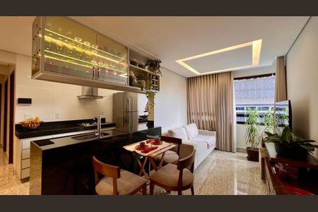 sala  de apartamento à venda com 2 quartos, 65m² em Gutierrez, Belo Horizonte