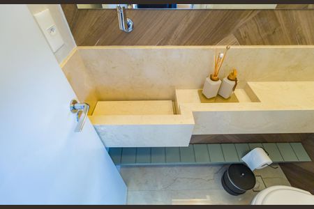 Apartamento à venda com 134m², 3 quartos e 3 vagas Apartamento à venda com 134m², 3 quartos e 3 vagasDetalhe - Lavabo
