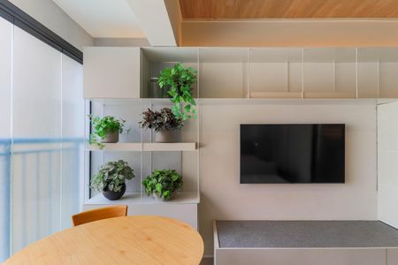 Varanda de kitnet/studio para alugar com 1 quarto, 24m² em Campo Belo, São Paulo