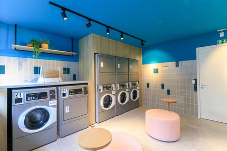 Studio à venda com 24m², 1 quarto e sem vaga Studio à venda com 24m², 1 quarto e sem vagaÁrea comum - Lavanderia