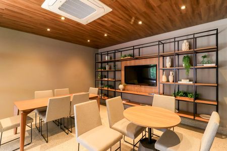 Apartamento à venda com 26m², 1 quarto e sem vagaÁrea comum - Salão de festas