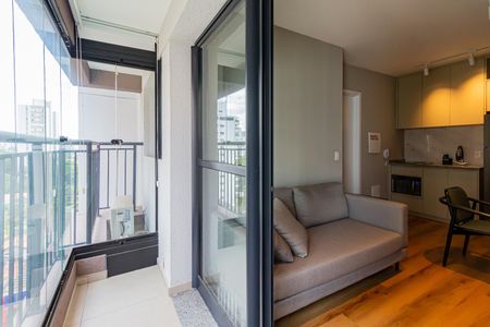 Varanda de apartamento à venda com 1 quarto, 26m² em Campo Belo, São Paulo