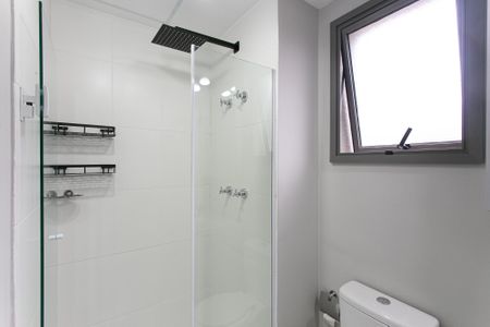 Studio para alugar com 28m², 1 quarto e sem vaga Studio para alugar com 28m², 1 quarto e sem vagaBanheiro