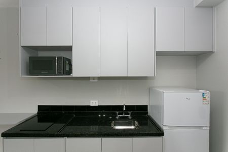 Studio para alugar com 28m², 1 quarto e sem vaga Studio para alugar com 28m², 1 quarto e sem vagaCozinha