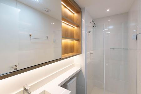 Banheiro de apartamento à venda com 1 quarto, 34m² em Vila Guilherme, Guarulhos