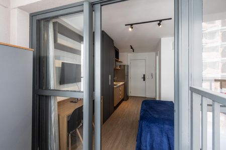 Studio à venda com 25m², 1 quarto e sem vagaVaranda