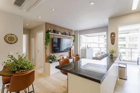 Sala de apartamento à venda com 2 quartos, 64m² em Indianópolis, São Paulo