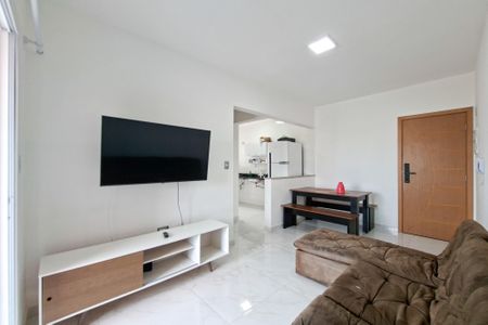 Sala de apartamento para alugar com 1 quarto, 53m² em Vila Assuncao, Praia Grande