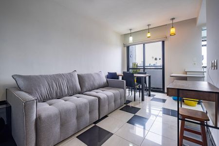 Sala/Cozinha de apartamento à venda com 1 quarto, 49m² em Pinheiros, São Paulo