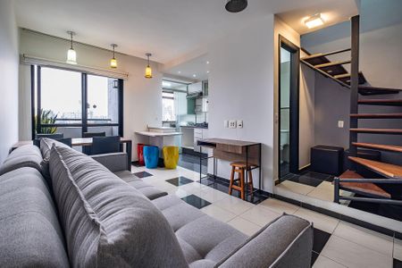 Sala/Cozinha de apartamento à venda com 1 quarto, 49m² em Pinheiros, São Paulo