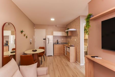 Sala/Cozinha de apartamento para alugar com 2 quartos, 35m² em Brás, São Paulo