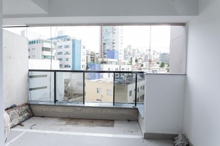 Varanda da Sala de apartamento à venda com 2 quartos, 77m² em Gutierrez, Belo Horizonte