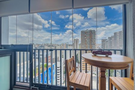 Varanda de kitnet/studio à venda com 1 quarto, 28m² em Paraíso, São Paulo