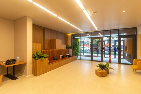 Studio à venda com 28m², 1 quarto e sem vaga Studio à venda com 28m², 1 quarto e sem vagaHall de entrada