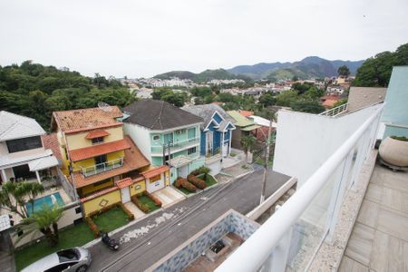 Varanda da Sala de casa de condomínio à venda com 3 quartos, 240m² em Taquara, Rio de Janeiro