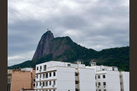 Sala - vista para o Cristo Redentor de apartamento à venda com 3 quartos, 96m² em Botafogo, Rio de Janeiro