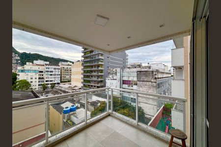 Varanda da Sala de apartamento à venda com 3 quartos, 96m² em Botafogo, Rio de Janeiro