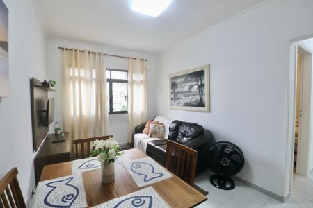 Sala de apartamento para alugar com 2 quartos, 50m² em Balneario Cidade Atlantica, Guarujá