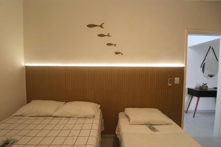 Quarto de apartamento para alugar com 2 quartos, 50m² em Balneario Cidade Atlantica, Guarujá