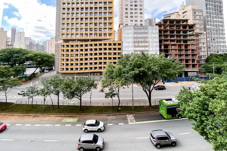 Vista Sala de apartamento à venda com 1 quarto, 60m² em Bela Vista, São Paulo