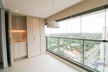 Varanda de apartamento para alugar com 2 quartos, 77m² em Santo Amaro, São Paulo